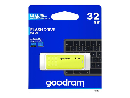 GOODRAM Pamięć USB UME2 32GB USB 2.0 Żółta