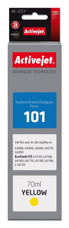 Activejet AE-101Y Tusz (zamiennik Epson 101; Supreme; 70 ml; żółty)