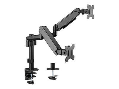 GEMBIRD MA-DA2P-01 Biurkowe regulowane ramię/uchwyt na dwa monitory od 17 do 32inch obciążenie do 9 kg