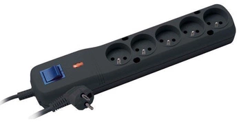 Listwa zasilająca Lestar LV-530W 5W 2,5m czarna - BRAK OPAK