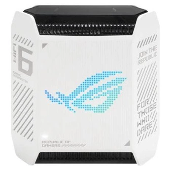 GT6(1PK) white ROG Rapture Wifi 6 802.11ax Tri-band Gigabit Gaming Mesh Router