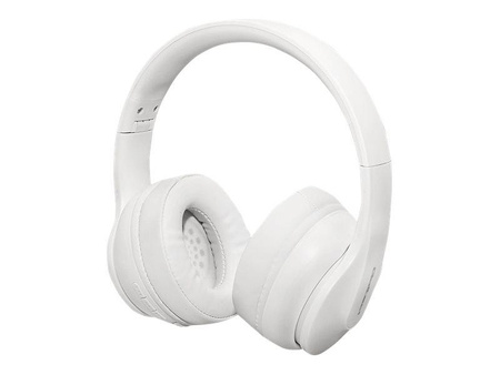 QOLTEC 50845 Słuchawki bezprzewodowe z mikrofonem BT 5.0 AB Białe