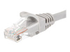 NETRACK BZPAT3U5E Netrack patchcord RJ45, osłonka zalewana, kat. 5e UTP, 3m szary