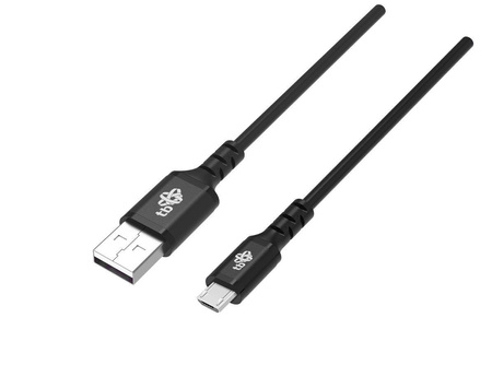 Kabel USB-Micro USB 2m  silikonowy czarny Quick Charge