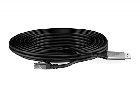DIGITUS Kabel adapter USB-A RJ45 Kat. 6A S/FTP 1 Gbit/s USB 3.2 Gen1 LSZH 2m