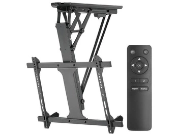 Uchwyt do TV elektryczny sufitowy Maclean MC-880 do pochyłych ścian 32"-70" 35kg max pilot max VESA 600x411