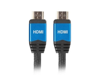 Kabel Lanberg Premium CA-HDMI-20CU-0018-BL (HDMI M - HDMI M; 1,8m; kolor czarny)