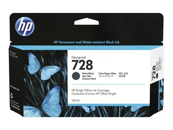 HP 728 130-ML MATTE BLACK/DESIGNJET INK CARTRIDGE