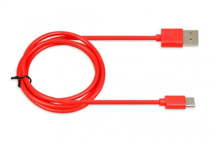 Kabel USB iBOX IKUMTCR TYP-C, 1m, 3A czerwony