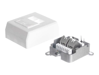 NETRACK 106-36 Netrack gniazdo kompletne natynkowe 2xRJ45 8p8c FTP Cat6