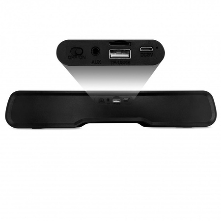 Głośnik Bluetooth typu Soundbar PHANTOM BT MT3180 Bluetooth 5.1+EDR/MP3/MicroSD/USB/AUX/Wbudowany Mikrofon/Micro-USB/RGB/RMS 10W/ PMPO 450W