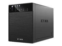 ICY BOX IB-RD3640SU3 Obudowa na Dysk 4x3.5inch USB 3.0 eSATA Host RAID 0 1 3 5 10 Czarna