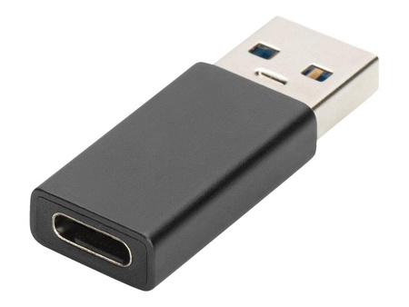 ASSMANN USB Type-C adapter type A to C M/F 3A 5GB 3.0 Version bl