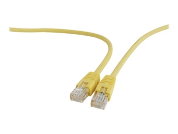GEMBIRD patchcord RJ45 osłonka zalewana kat 5e UTP 0.25m żółty