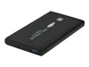 QOLTEC External Hard Drive Case HDD/SSD 2.5inch SATA3 USB 3.0 Black