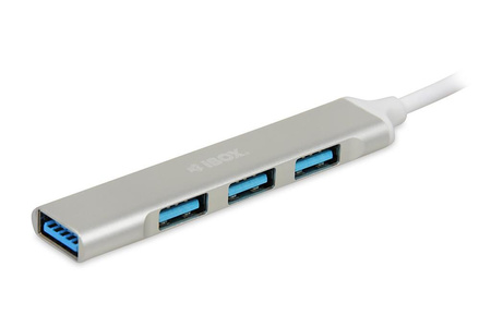 IBOX IUH3FAS Hub USB3.0 + USB 2.0 Silver