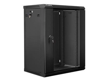 LANBERG WF01-6415-10B Lanberg szafa wisząca rack 19 15U 600x450mm czarna (drzwi szklane)