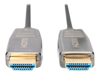 ASSMANN HDMI AOC Hybrid-fiber connection cable Type A M/M 20m UHD 8K60Hz CE gold bl