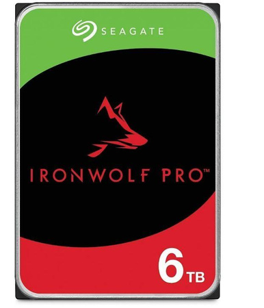 SEAGATE Ironwolf PRO Enterprise NAS HDD 6TB 7200rpm 6Gb/s SATA 256MB cache 8.9cm 3.5inch 24x7 for NAS RAID Rackmount systems BLK
