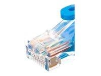 NETRACK BZPAT0P56B Netrack patchcord RJ45, osłonka zalewana, kat. 6 UTP, 0.5m niebieski
