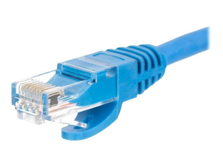 NETRACK BZPAT1UB Netrack patchcord RJ45, osłonka zalewana, kat. 5e UTP, 1m niebieski