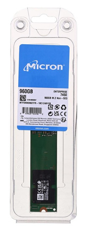 Dysk SSD Micron 7450 PRO 960GB M.2 (22x110) NVMe Gen4 MTFDKBG960TFR-1BC1ZABYYR (DWPD 1)