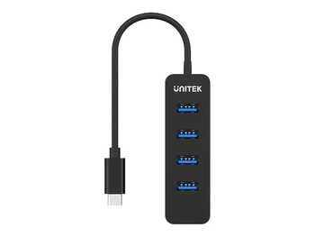 UNITEK H1117B HUB USB-C 4x USB-A 3.1 USB-A Aktywny 10W