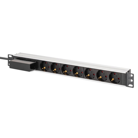 Listwa zasilająca DIGITUS PDU Rack 19" z wyłącznikiem nadprądowym Typ C 16A