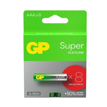Baterie alkaliczne LR03/AAA GP SUPER 8szt. (G-TECH)