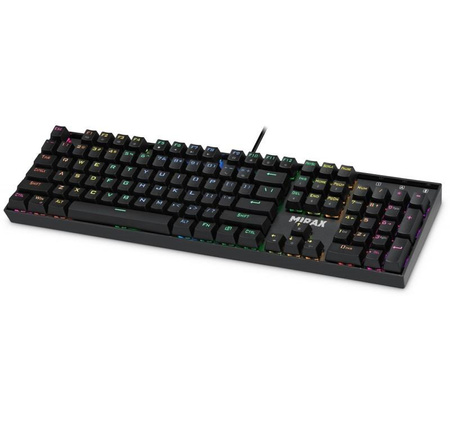 Klawiatura mechaniczna MIRAX GK-352 podświetlenie RGB Czarna 