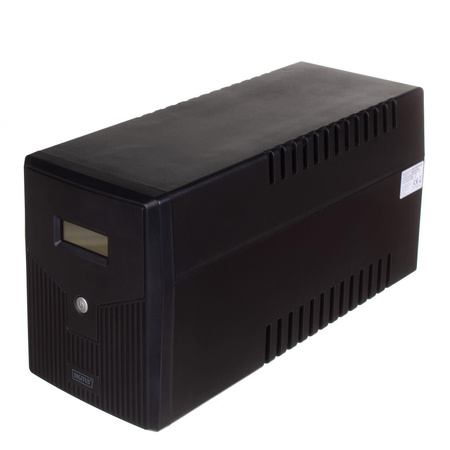 Zasilacz awaryjny UPS DIGITUS Line-Ineractive LCD 2000VA/1200W, 2x12V/9Ah, AVR, 4x Schuko CEE 7/3, 2x RJ11, 1x USB 2.0 typ B