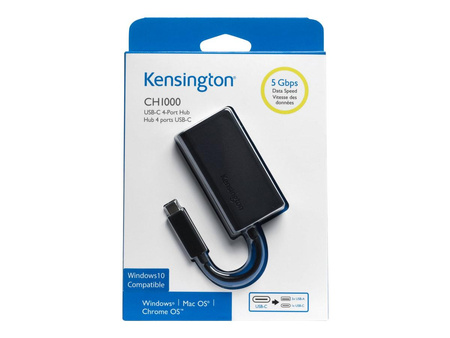 KENSINGTON K39124EU Hub Kensington CH1000 USB-C 4-PORT