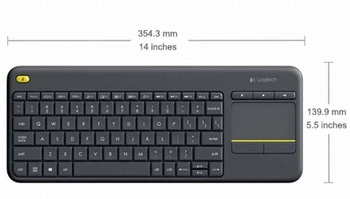 Klawiatura bezprzewodowa Logitech K400 Plus czarna