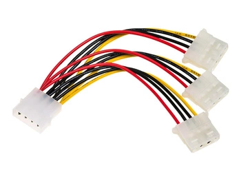 AKYGA Adapter z kablem AK-CA-40 Molex m / 3x Molex f 3x 15cm