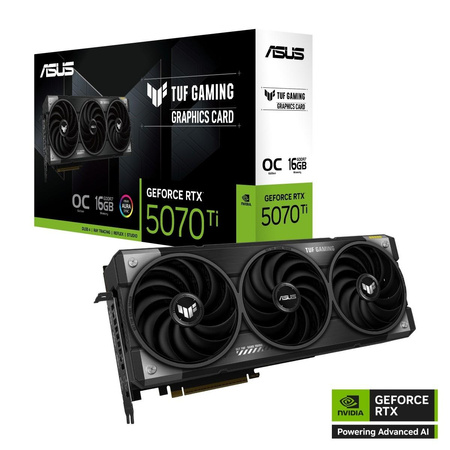Karta graficzna GeForce RTX 5070 TI TUF GAMING OC 16GB GDDR7 256bit DP/HDMI