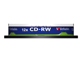 VERBATIM 43480 Verbatim CD-RW cake box 10 700MB 12x