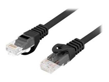 LANBERG Patchcord kat.6 UTP LSZH CU 3m czarny Fluke passed