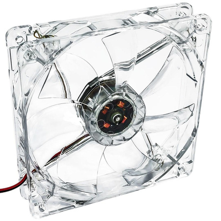Wentylator systemowy Akyga AW-12A-BR 12cm LED czerwony Molex