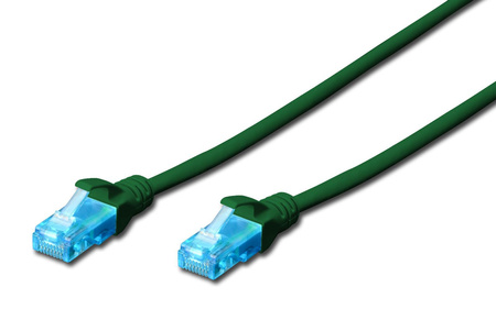 Patchcord DIGITUS UTP kat. 5e 20m PVC zielony
