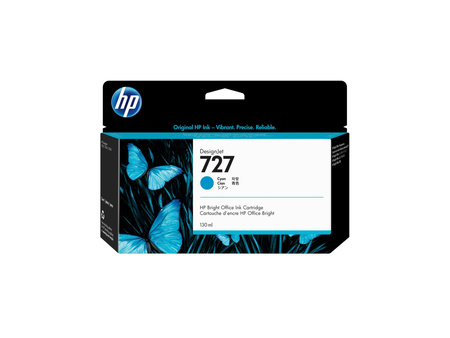 HP B3P19A Tusz HP 727 cyan 130 ml