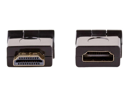 AKYGA Adapter 180 AK-AD-40 HDMI m / HDMI f obracany kątowy