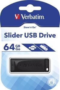 Pendrive Slider 64GB Black