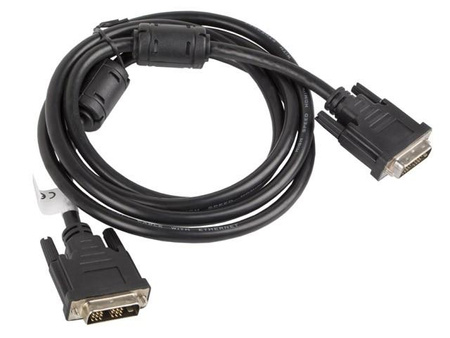 Kabel DVI-D(18+1) - DVI -D(18+1) M/M 1.8M czarny 