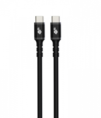 Kabel USB C - USB C 3m silikonowy czarny 2.0 