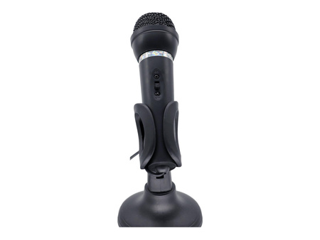 GEMBIRD Condenser microphone with desk-stand black
