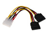 AKYGA Adapter z kablem AK-CA-16 Molex m / 2x SATA f 2x 15cm