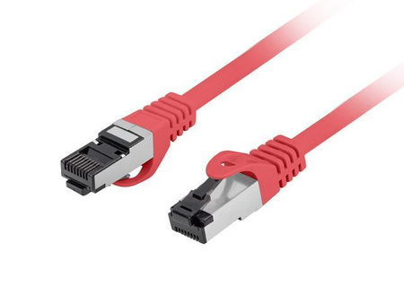 Patchcord Lanberg S/FTP kat.8.1 5m LSZH CU fluke passed czerwony