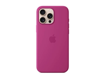 APPLE iPhone 16 Pro Max Silicone Case with MagSafe - Fuchsia