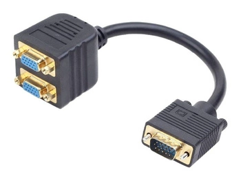 GEMBIRD CC-VGAX2-20CM Gembird adapter VGA (M) -> 2x VGA (F), 20cm