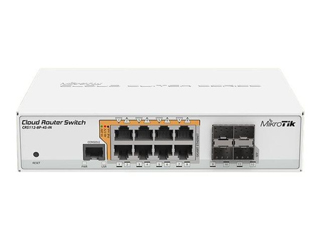 MIKROTIK CRS112-8P-4S-IN PoE Switch 8x RJ45 1000Mb/s 4x SFP